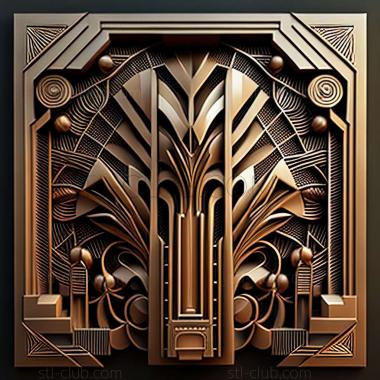 3D model art deco (STL)